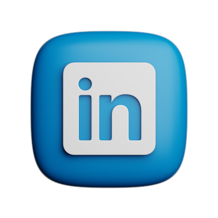 Free Linked In  3D Icon