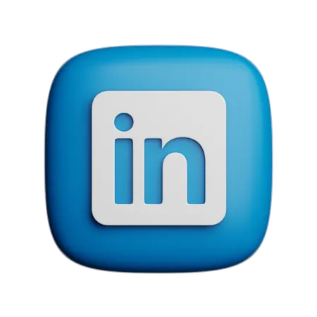 Free Linked In  3D Icon