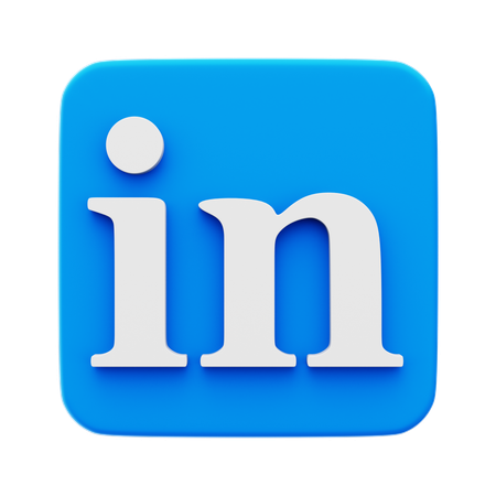 Free Linkedin  3D Icon