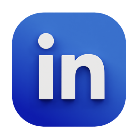 Free Linkedin  3D Icon