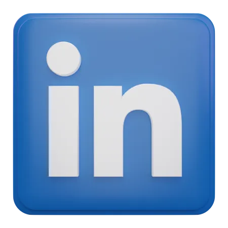 Free Linkedin  3D Icon