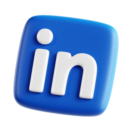 Free LinkedIn  3D Icon