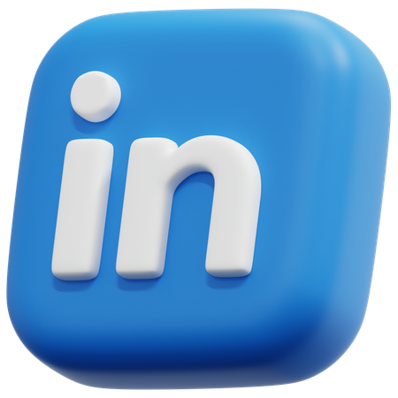 Free Linkedin  3D Icon