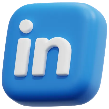 Free Linkedin  3D Icon