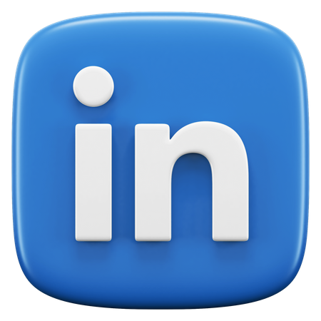 Free Linkedin  3D Icon