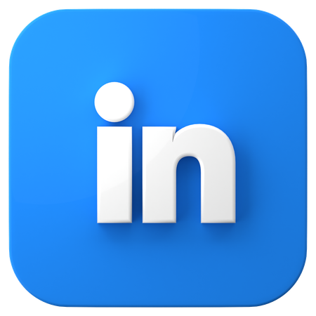 Free LinkedIn  3D Icon