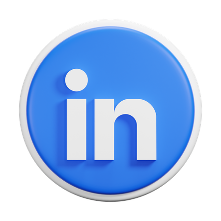 Free LinkedIn  3D Icon