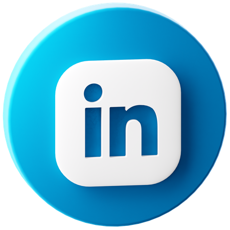 Free LinkedIn  3D Icon