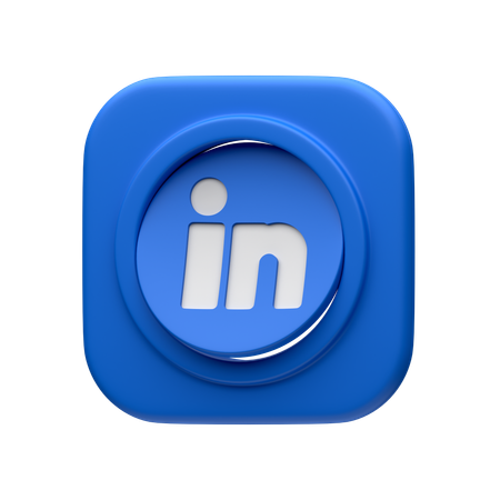 Free LinkedIn  3D Icon