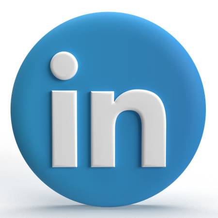 Free LinkedIn  3D Icon