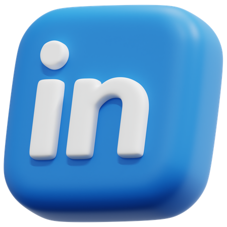 Free LinkedIn  3D Icon