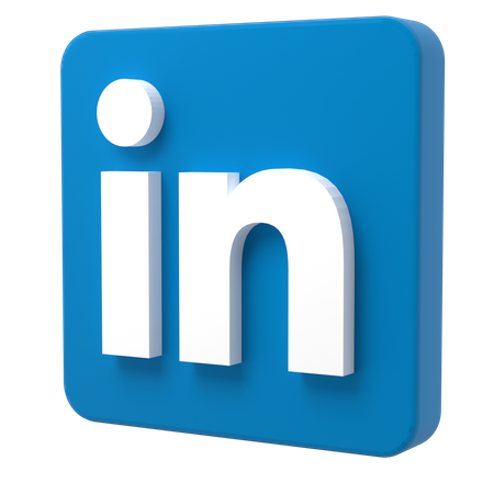 Free LinkedIn  3D Icon