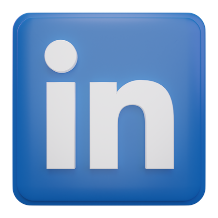 Free LinkedIn  3D Icon