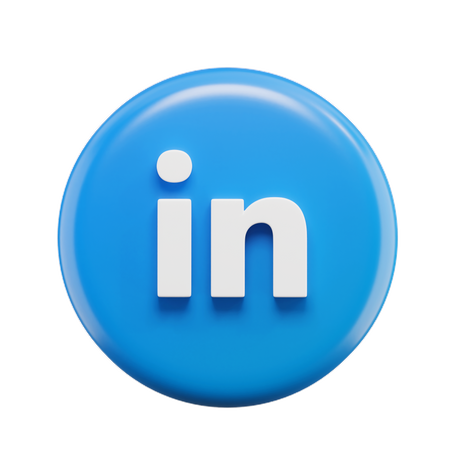Free LinkedIn  3D Icon