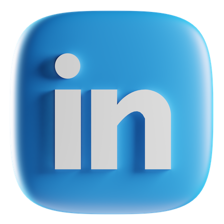 Free LinkedIn  3D Icon