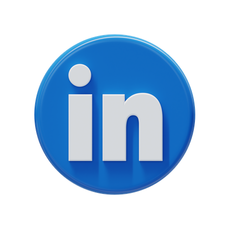Free LinkedIn  3D Icon