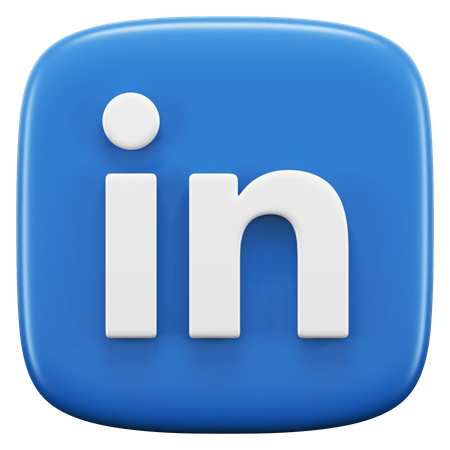 Free LinkedIn  3D Icon