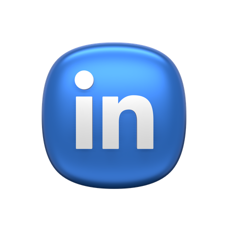 Free LinkedIn  3D Icon