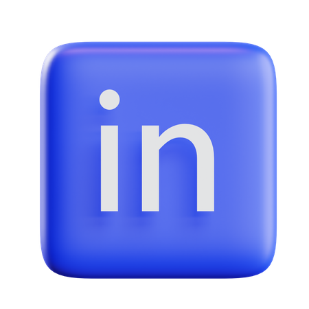 Free LinkedIn  3D Icon