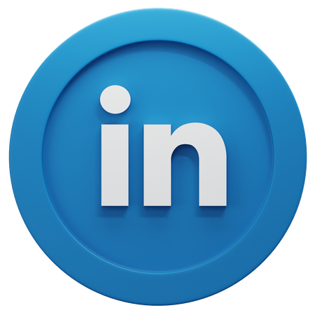 Free LinkedIn  3D Icon