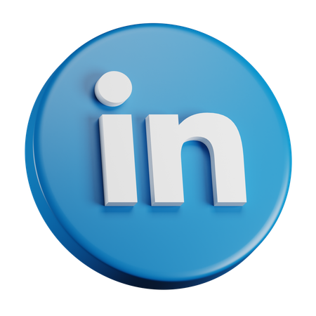 Free LinkedIn  3D Icon