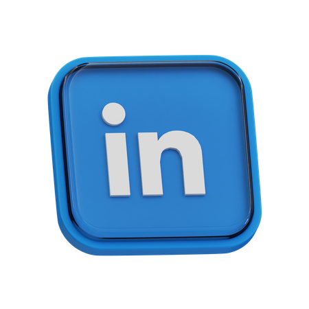 Free LinkedIn  3D Icon