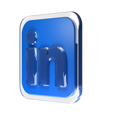 Free Linkedin  3D Logo