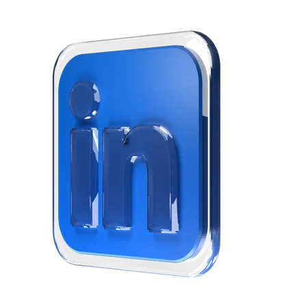 Free Linkedin  3D Logo