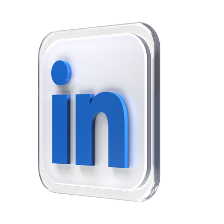 Free Linkedin  3D Logo