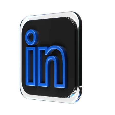 Free Linkedin  3D Logo