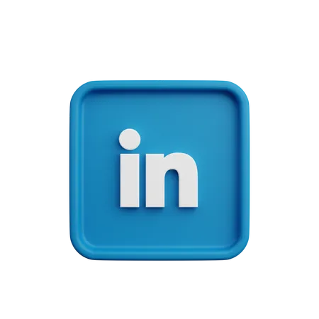 Free Linkedin  3D Logo