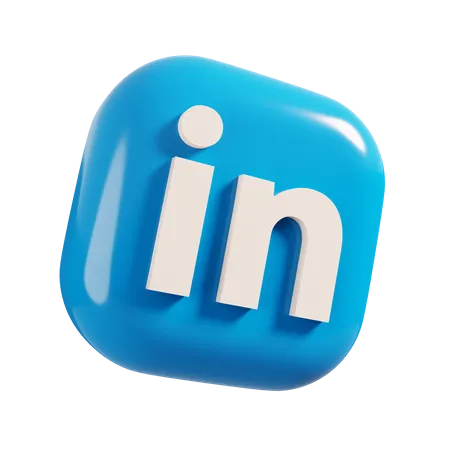 Free Linkedin  3D Logo