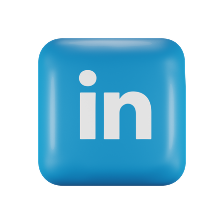 Free LinkedIn  3D Icon