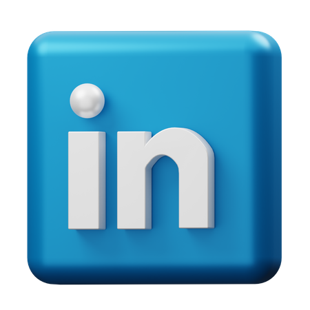 Free LinkedIn  3D Icon