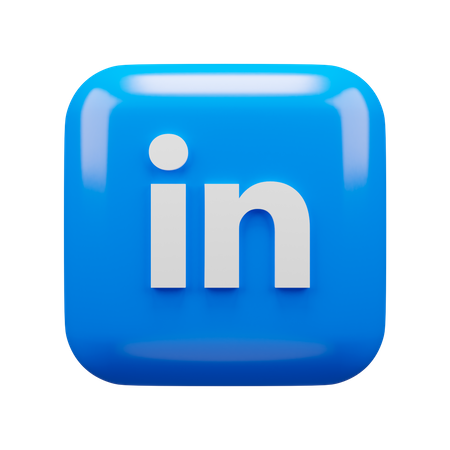 Free LinkedIn  3D Icon