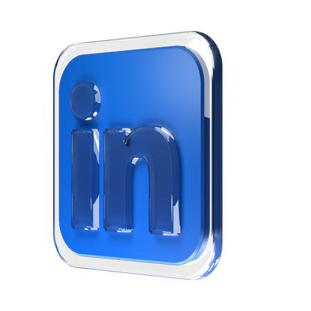 Free LinkedIn  3D Icon
