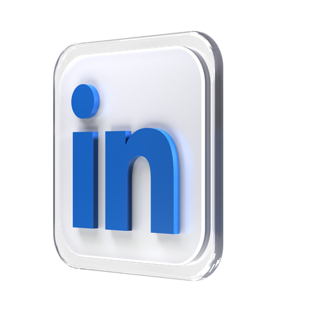 Free LinkedIn  3D Icon