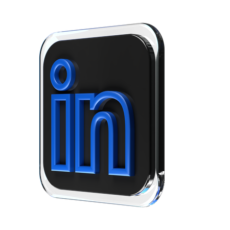 Free LinkedIn  3D Icon