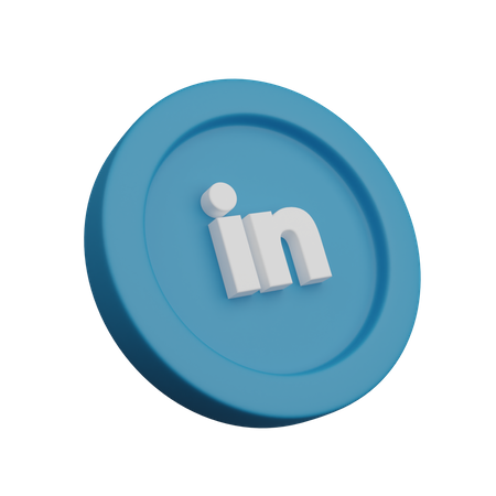 Free LinkedIn  3D Icon