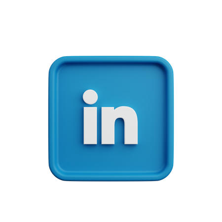 Free LinkedIn  3D Icon