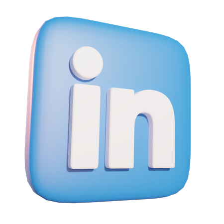 Free LinkedIn  3D Icon