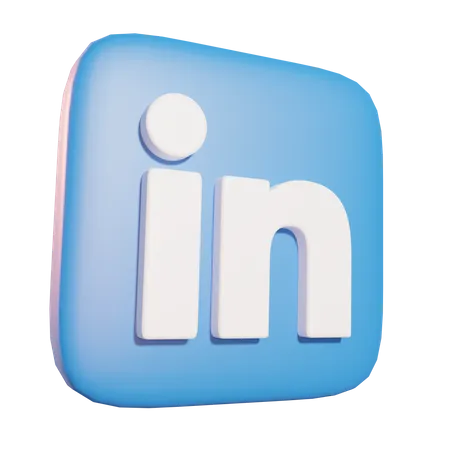 Free LinkedIn  3D Icon
