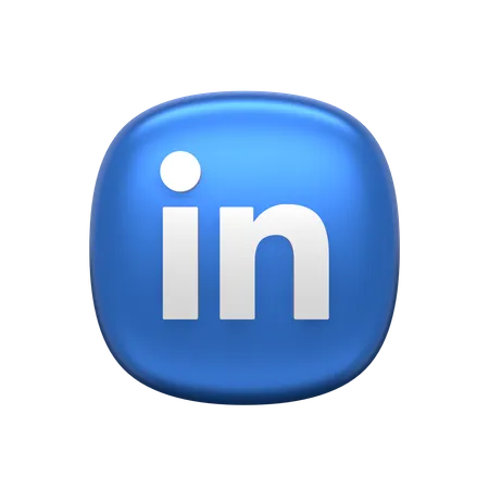 Free Linkedin Social Media 3 D Icon Render 3D Icon