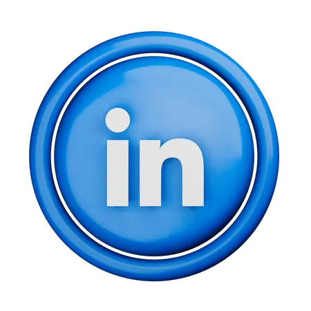 Free Logotipo do LinkedIn  3D Icon