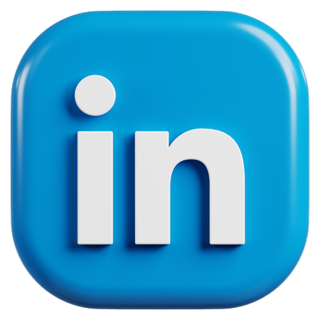 Free LinkedIn Logo  3D Icon