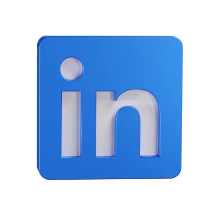 Free Logotipo do LinkedIn  3D Icon