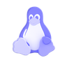 3d linux logo
