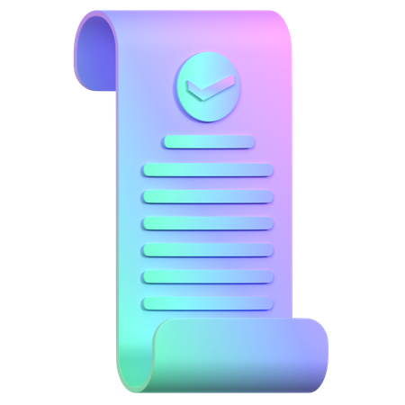 Free List  3D Icon