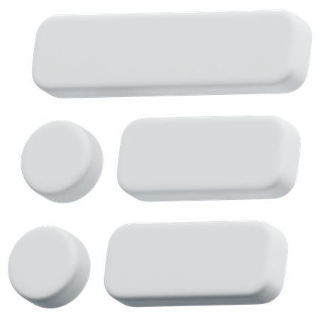 Free Lista de medios circulares  3D Icon