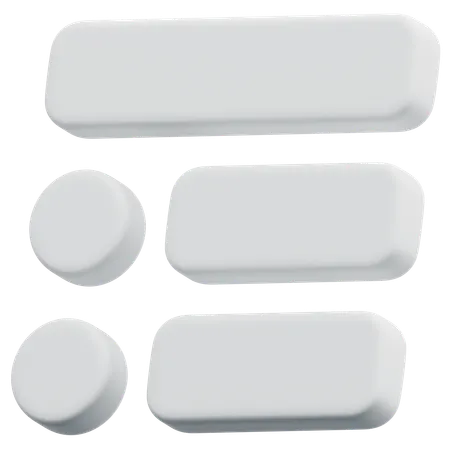 Free Lista de medios circulares  3D Icon